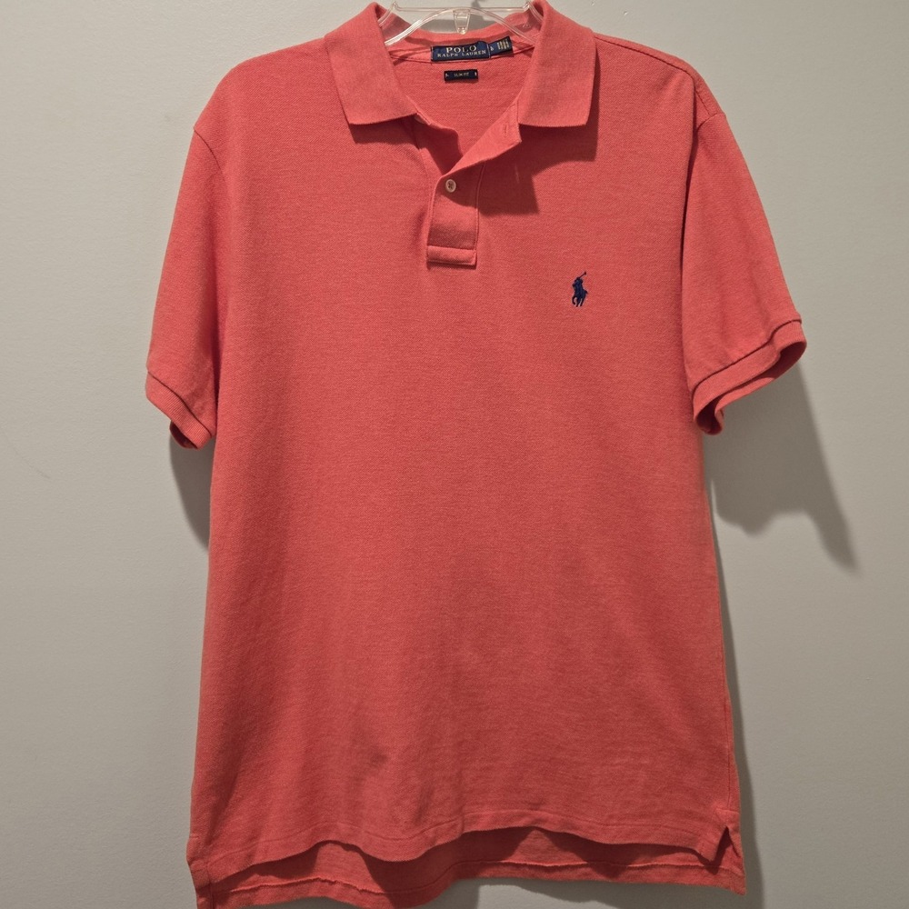 Polo‎ Ralph Lauren Polo Shirt Mens Slim Fit Large Casual